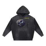 16 Psyche Artisanal Hoodie - Vintage Washed Frayed Fleece